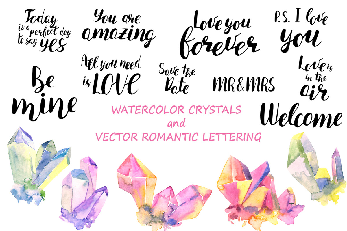 Romantic garden. Watercolor design, an Illustration by Kseniya_design (Photo 3 of 10)