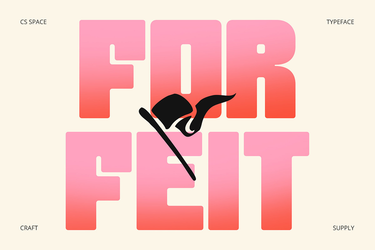 CS Space – Bold Font, a Sans Serif Font by Craft Supply Co. (Photo 2 of 8)