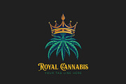 Green Cannabis Royal Logo, a Branding & Logo Template by Design House (Thumbnail 2 of 2)