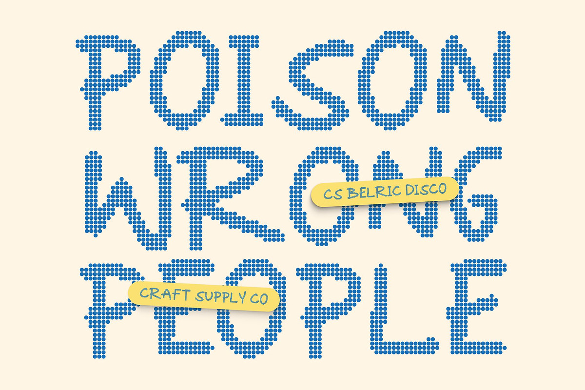 CS Belric Disco, a Handwritten Font by Craft Supply Co. (Photo 6 of 8)