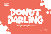 Donut Darling a Playful Display Font, a Sans Serif Font by Blankids Studio (Thumbnail 1 of 12)