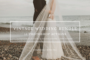 Vintage Wedding Bundle - PS Actions