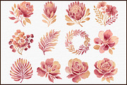 Rose Gold Leaves Flowers Foil Elemen, an Illustration by Sublimation Artist (Thumbnail 3 of 7)