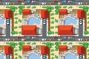Seamless Pattern Map City, a Pattern Graphic by AlexZeL (Thumbnail 6 of 7)