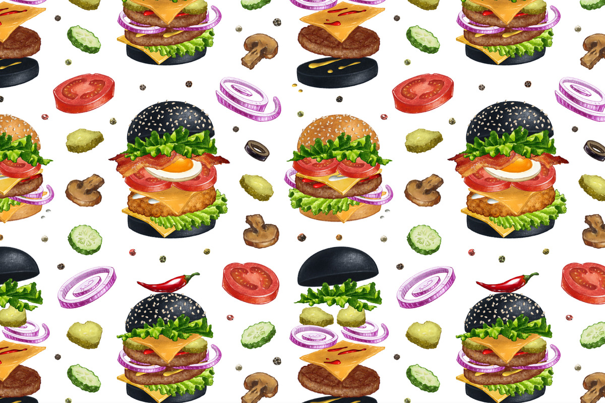 Burger Creator, a Decorative Illustration by Margo Miller (Photo 14 of 31)