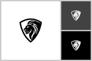 lion shield vector design template, an Animal Illustration by quadrazo