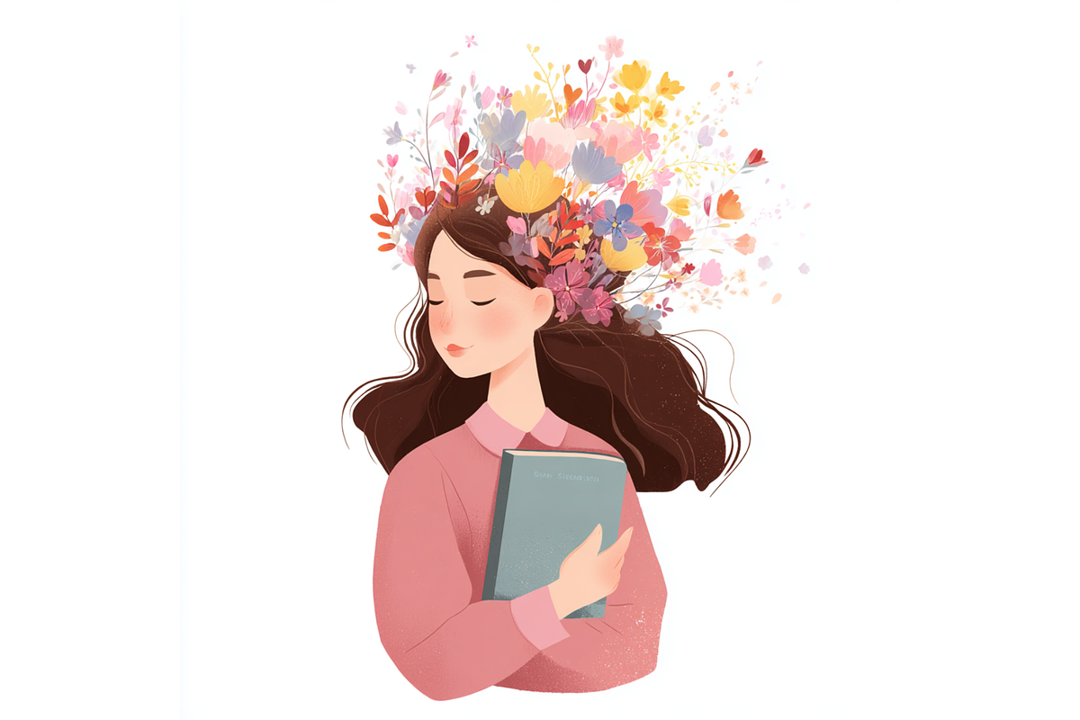 Prompt Spring Reading Clipart, a Seasonal Illustration by Creative design (Photo 4 of 7)