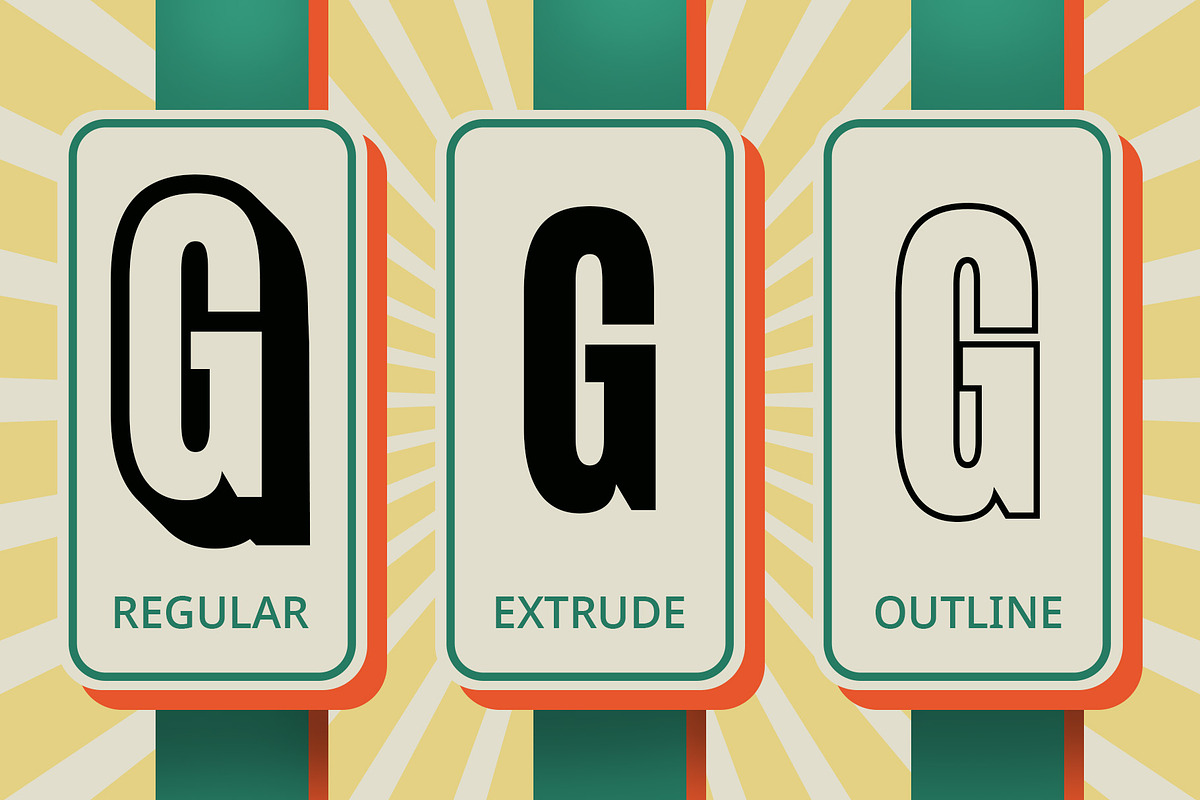 Godger 3D, a Sans Serif Font by Craft Supply Co. (Photo 2 of 8)