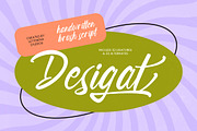 Desigat Handwritten Brush Script, a Script Font by Letterena Studios Script (Thumbnail 1 of 10)