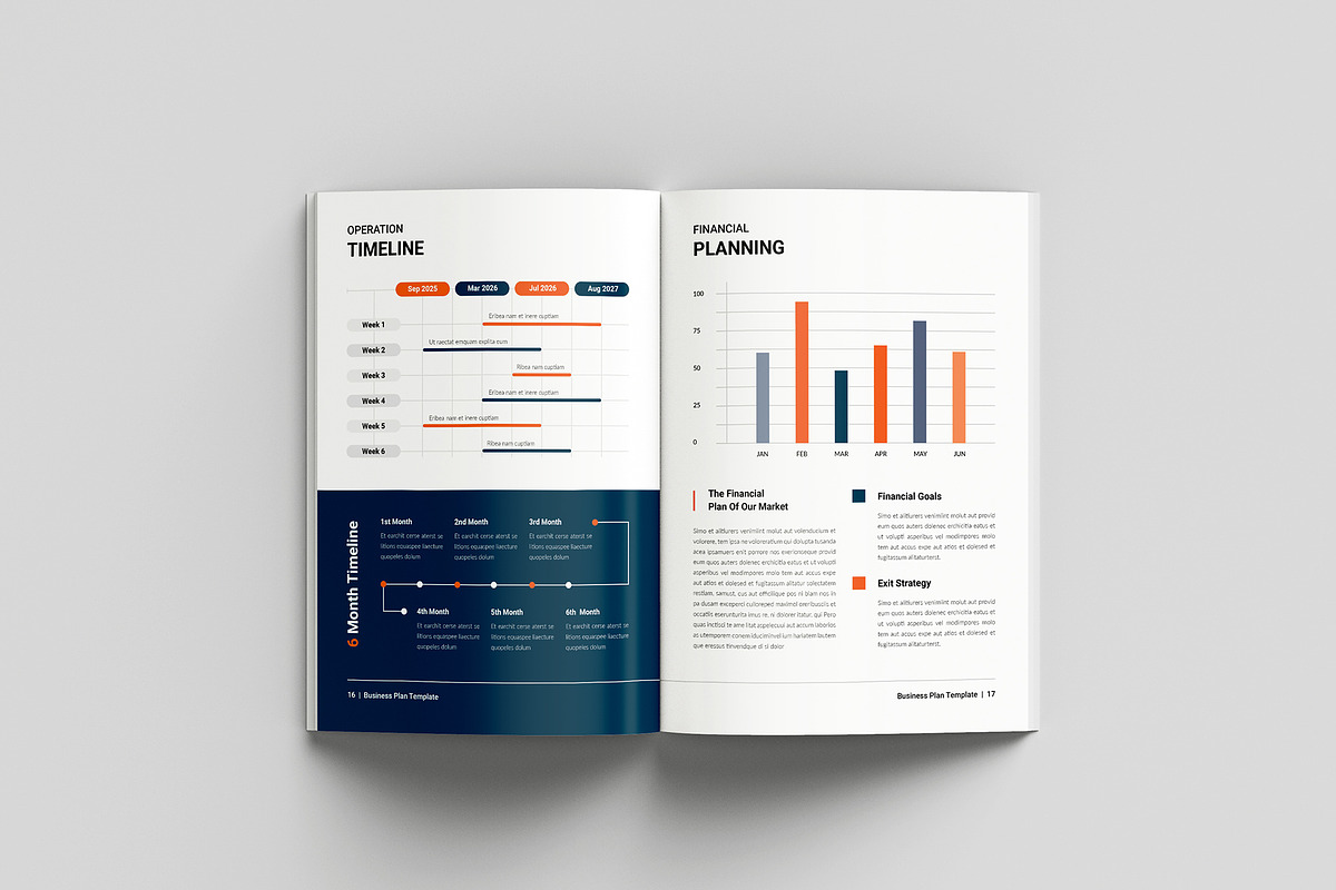 Business Plan Template | Canva, a Brochure Template by Spark_Creative (Photo 9 of 14)