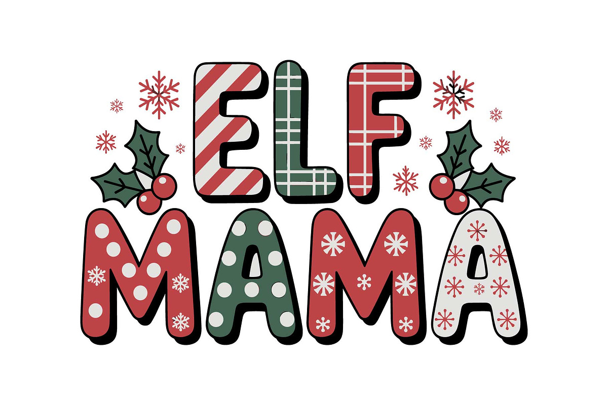 BELIEVE Holiday Quote Art SVG, an Object Graphic by yasushie (Photo 8 of 16)
