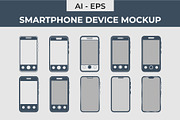 Smartphone Device Mockup, an Android Mockup by Lakhan1998 (Thumbnail 1 of 6)