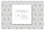 Trigonal Seamless Patterns Set, a Pattern Graphic by Curly_Pat