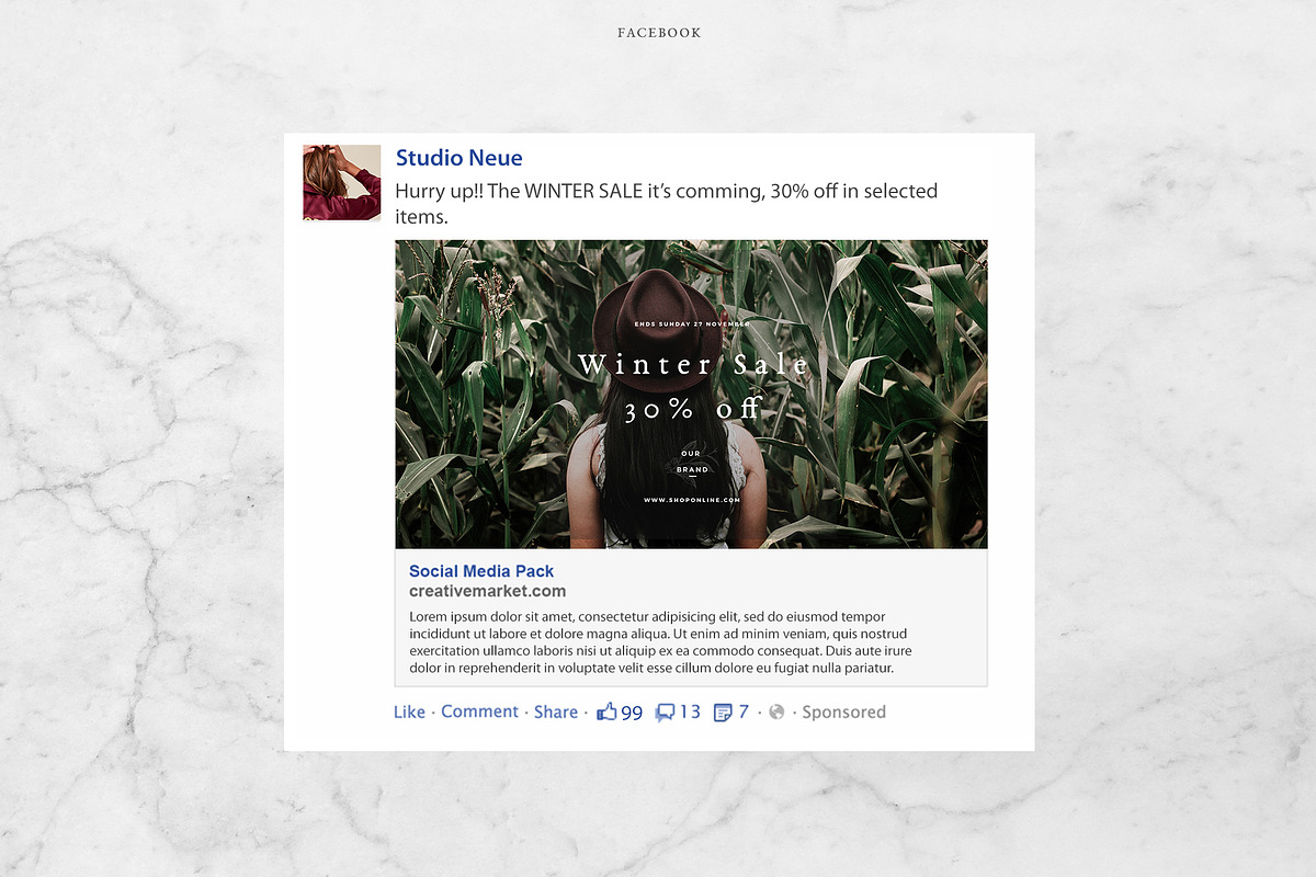 Fashion Store Social media pack, a Templates & Theme by Negative Space (Photo 5 of 6)
