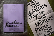 Editorial Folded Poster Mockup Set, a Books & Magazine Mockup by Mocku (Thumbnail 8 of 17)