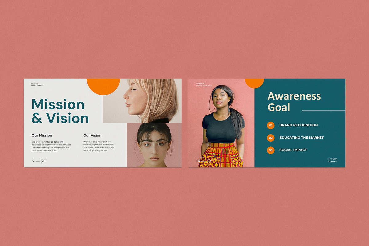 Telesync Brand Strategy - Powerpoint, a Presentation Template by Surotype (Photo 8 of 10)