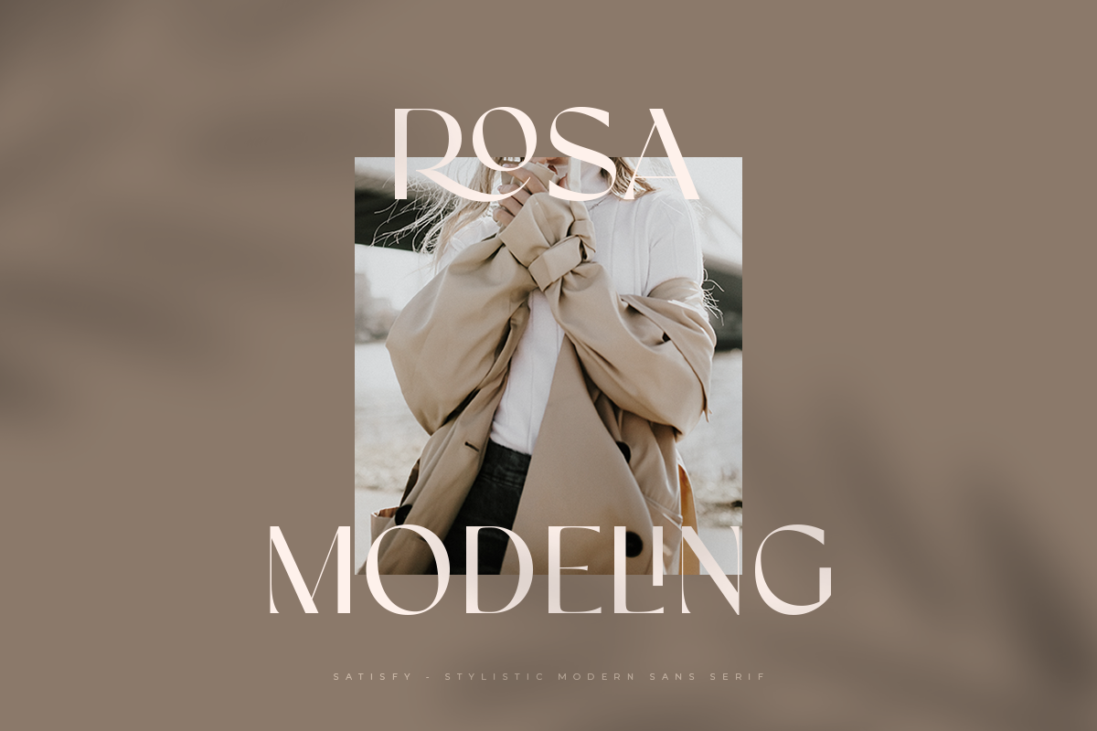 satisfy modern stylistic sans serif, a Sans Serif Font by Sensatype (Photo 7 of 18)