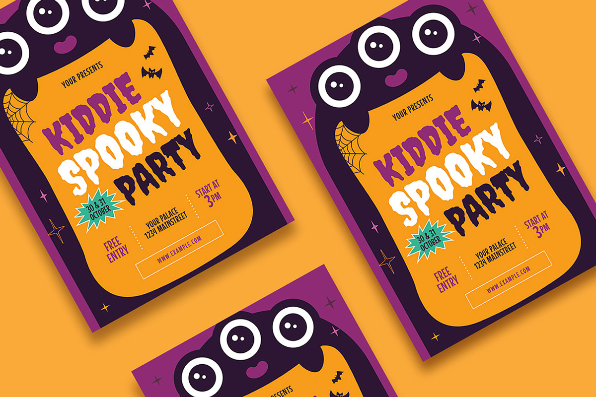 Kiddie Spooky Party, a Flyer Template by Esui Studio (Photo 2 of 4)