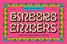 Embers Modern Display by  in Fonts