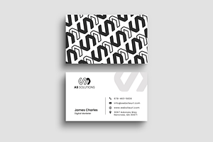 Clean Minimal Business Card, a Business Card Template by Ammad