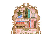 Reading time clipart digital papers, an Object Illustration by Yelloo Fish (Thumbnail 4 of 13)