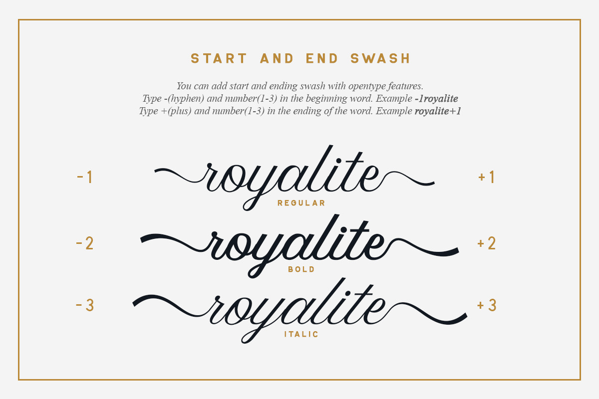 Royalite Script Family preview 2