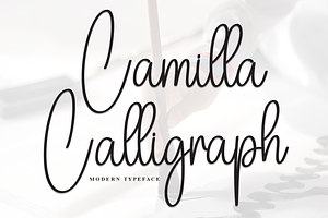 Camilla Calligraph Script Font