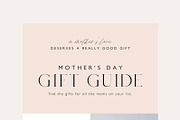 Mother's Day Gift Guide Email, an Email Template by KikiBunnyCreative (Thumbnail 2 of 7)