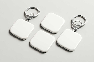 Key Chain Mockup Design, a Merchandise Mockup by VetalStock