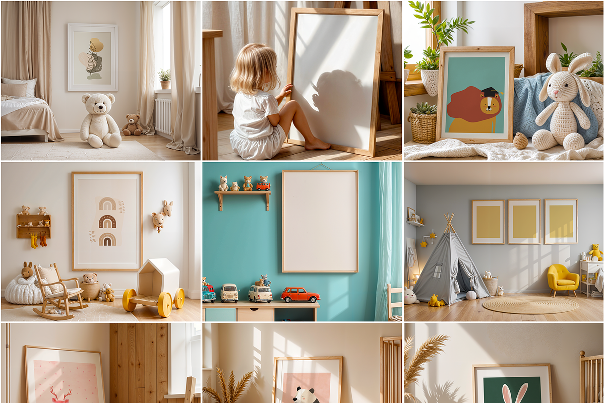 30 Nursery Frame Mockup Bundle PSD, a Mockup by MockupShopi (Photo 8 of 8)