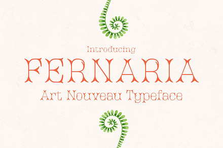 Fernaria - Art Nouveau Typeface