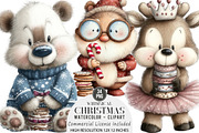 Whimsical Christmas Clipart, an Illustration by DreamArtGraphic (Thumbnail 1 of 5)