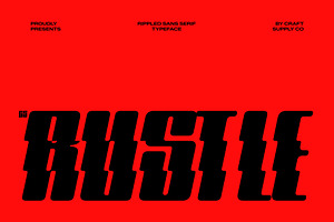 CS Rustle Rippled, a Sans Serif Font by Craft Supply Co.
