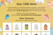 3309 in 1 Graphic Bundle, an Animal Illustration by Gulnara Sabirova (Thumbnail 13 of 15)