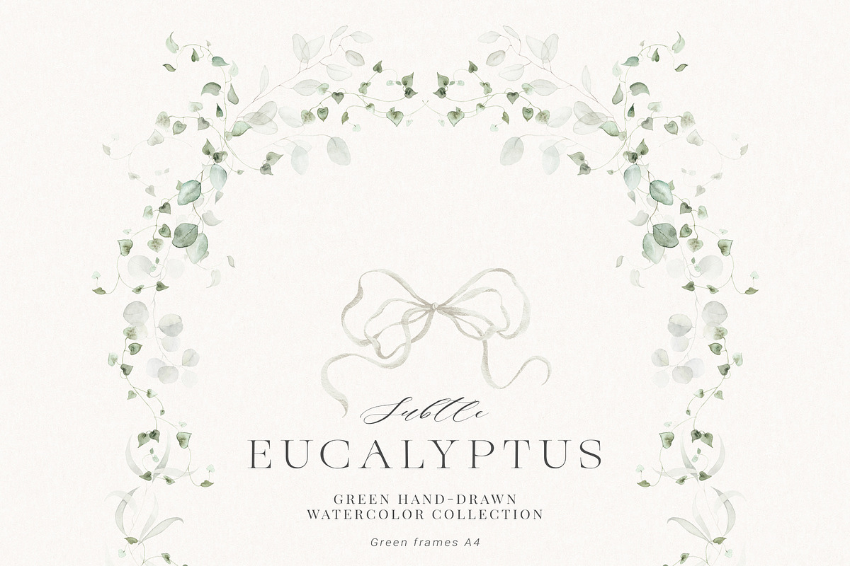 Watercolor Eucalyptus Green Floral, a Decorative Illustration by Veris Studio (Photo 10 of 20)