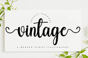Vintage, a Handwritten Font by Creative Writting (Thumbnail 1 of 7)