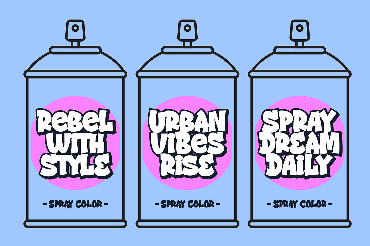 Street Drips - Graffiti Cartoon font, a Sans Serif Font by Blankids Studio (Photo 3 of 10)