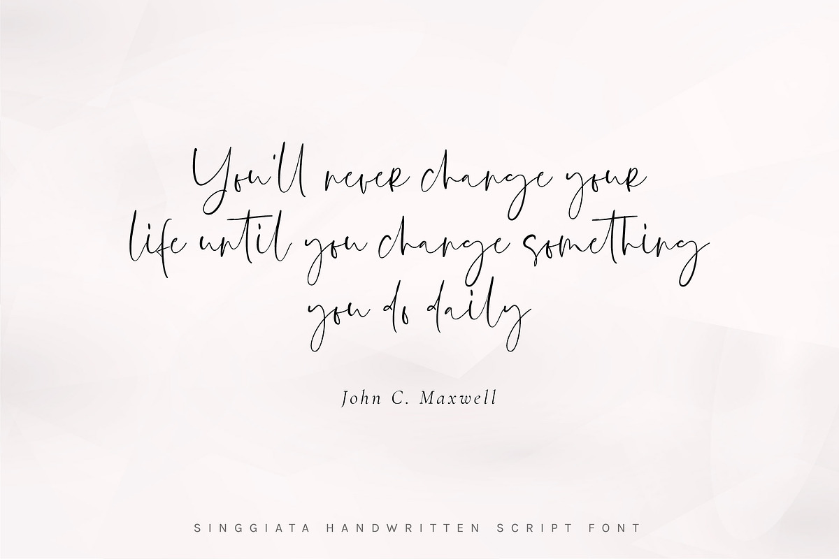 Singgiata Handwritten Font, a Script Font by etigletters (Photo 15 of 15)