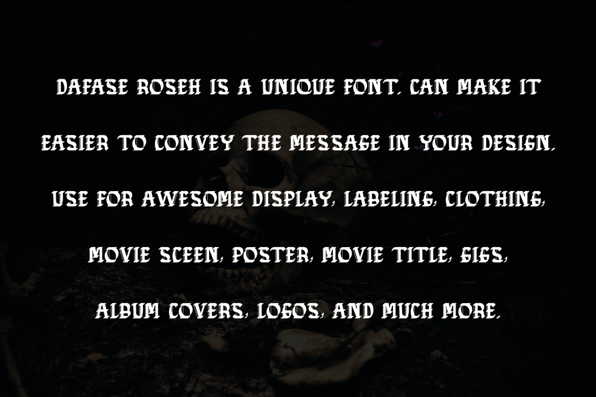 DAFASE ROSEH, a Blackletter Font by Viswal Studio (Photo 3 of 5)