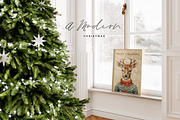 Retro Christmas Prints & Cards, a Background Graphic by Laras Wonderland (Thumbnail 6 of 11)