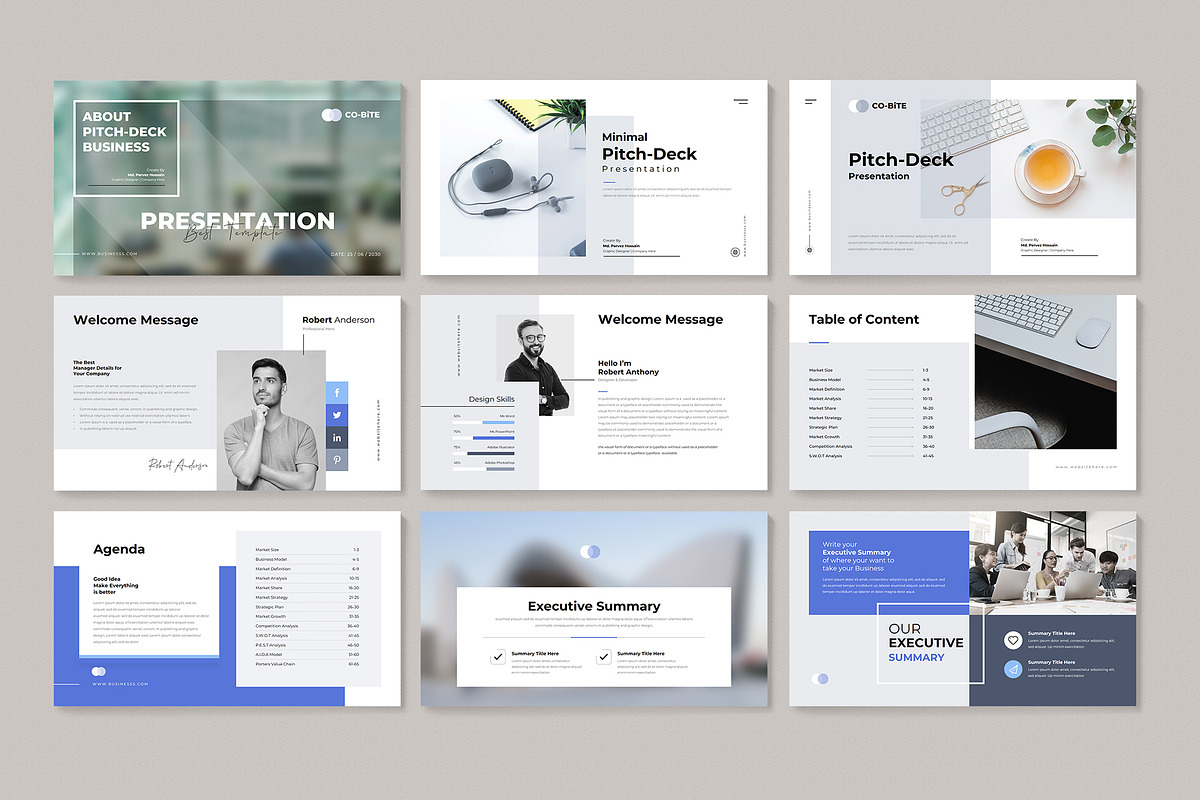 Pitch-Deck Presentation Template, a Presentation Template by GenerousArt (Photo 2 of 38)