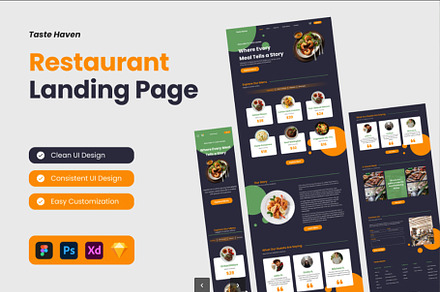Restaurant Landing Page Tamplate