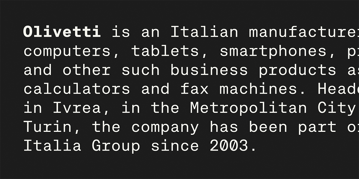 Approach Mono, a Sans Serif Font by Emtype Foundry (Photo 7 of 15)