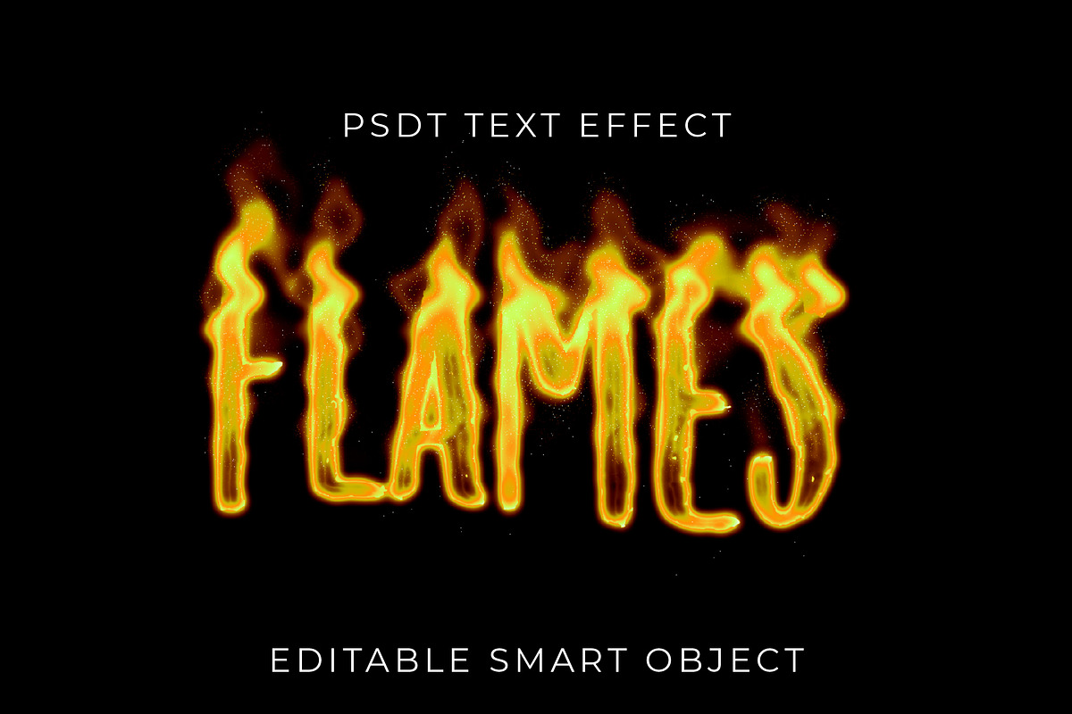 Flames Burning Text Effect