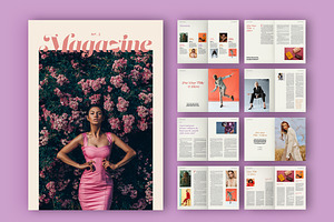 Colorful Print Magazine Layout, a Magazine Template by tomsarraipodesign