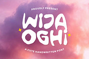 Wija Oghi - Cute Handwritten, a Handwritten Font by ErgibiStudio (Thumbnail 1 of 10)
