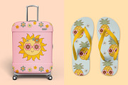 Groovy Summer Collection, a Seasonal Illustration by NataKa (Thumbnail 7 of 9)