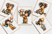 Funny Birthday Girl Clipart, a Seasonal Illustration by Rose Art (Thumbnail 6 of 6)