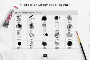 Photoshop Messy Brushes Vol1