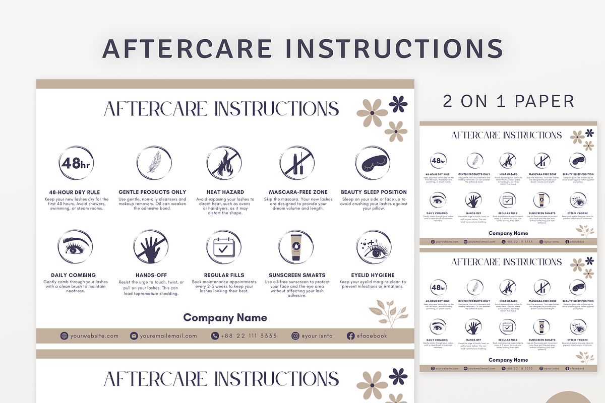 Eyelash Extension Forms Bundle, a Templates & Theme by MondaySpark (Photo 8 of 10)